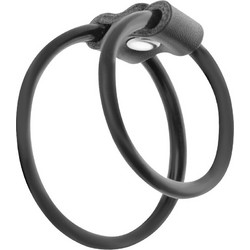 Darkness Dreamlove Double Cock Ring Ρυθμιζόμενα Δαχτυλίδι Πέους Μεταλλικό Μαύρο