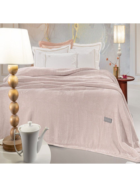 Κουβέρτα Cheval Pudra Guy Laroche Υπέρδιπλo 220x240cm Πολυέστερ