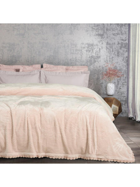 Das Home Κουβερτα Fleece 160Χ220 1185 Pink Pink