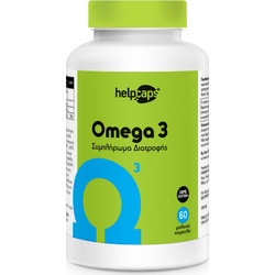 Helpcaps Omega 3 Ιχθυέλαιο 60 Μαλακές Κάψουλες