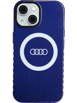 Audi IML Big Logo MagSafe case for iPhone 15 / 14 / 13 - blue