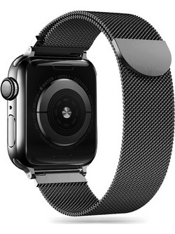 Tech-Protect Milanese Λουράκι Μεταλλικό Black (Apple Watch 42 / 44 / 45mm)