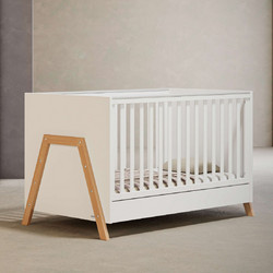 Casababy Oslo Πολυμορφική Κούνια για Στρώμα 70x140cm Natural White