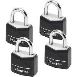 MASTER LOCK 9120EURQBLKNOP ΣΕΤ 4 ΛΟΥΚΕΤΩΝ ΠΡΟΣΤΑΤΕΥΤΙΚΟ ΚΑΛΥΜΜΑ 20 mm