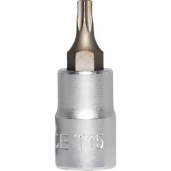 Καρυδάκι με Μύτη Torx με Καρέ 1/4" και Μέγεθος T15 Force