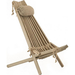 ECOCHAIR cod 6344 Πολυθρόνα ξυλο birch brown 65 x 90 x 105 cm (L x W x H)