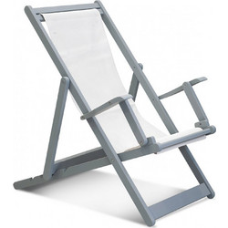 CILON B σεζλόνγκ Γκρι 115x61x81cm