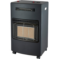 Thermogatz TG 5600 Turbo Black Κεραμική Σόμπα Υγραερίου με Αερόθερμο 1500W