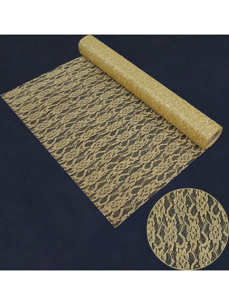 ΧΡΙΣΤΟΥΓ. ΥΦΑΣΜΑ ΧΡΥΣΟ GLITTER ΡΟΛΟ 48cm.x5yd 60/ΚΙΒ