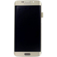 Original Οθόνη Samsung G925 Galaxy S6 Edge Gold & Μηχανισμός αφής GH97-17162C