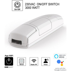 Cubalux Διακόπτης ON/OFF 3000W 230V AC WIFI-RF-PUSH BUTTON - C-300045