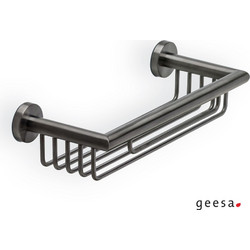 Επιτοίχια Σπογγοθήκη - Μπουκαλοθήκη Geesa Nemox 6514-410 Black Brushed