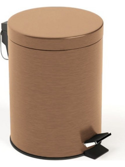 Χαρτοδοχείο MT VALI005/ORC 5lt Ματ Rose Gold / Χαλκός PVD Φ24x30cm