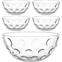 Μπωλ Σερβιρίσματος Cucina S (Σετ 5Τμχ) 066355L Clear Leonardo
