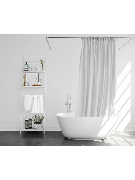 MC DECOR ΚΟΥΡΤΙΝΑ ΜΠΑΝΙΟΥ 240 Π X200 Υ CM CLASSIC ΛΕΥΚΗ - MC DECOR MCL.KM.51