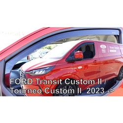 ΑΝΕΜΟΘΡΑΥΣΤΕΣ ΓΙΑ FORD TRANSIT CUSTOM / TOURNEO CUSTOM 2023+ ΖΕΥΓΑΡΙ ΑΠΟ ΕΥΚΑΜΠΤΟ ΦΙΜΕ ΠΛΑΣΤΙΚΟ HEKO - 2 ΤΕΜ