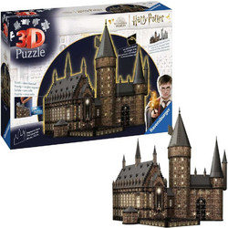 Puzzle Ravensburger Hogwarts Castle The Great Hall Night Edition 3D 540 Κομμάτια