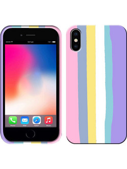Rainbow Silicone Case - iPhone 14 Pro - Πολύχρωμο
