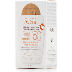 Avene Fluide Mineral Αντηλιακή Κρέμα Προσώπου με Χρώμα SPF50+ 40ml