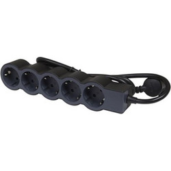 Πολύμπριζο Legrand 5 Outlets 3m Cable Black/Grey (694564)
