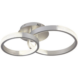 Sunlight Wind C88070/2-SLV Κρεμαστό Φωτιστικό Οροφής Πολύφωτο LED με Θερμό Λευκό Φως Ασημί