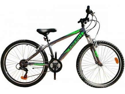 Energy Galaxy Mountain Bike 26" με 18 Ταχύτητες Ανθρακί Πράσινο