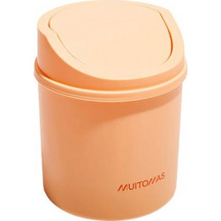 Muitomas Καλάθι Αχρήστων Mini PP Ροδακινί 2lt