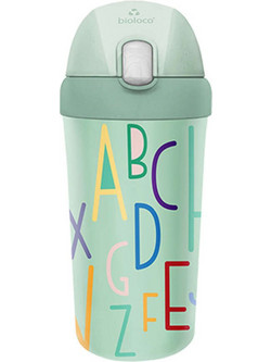 Bioloco Plant Kids Bootle ABC Παιδικό Μπουκάλι Πλαστικό BPA Free Μπλε 400ml
