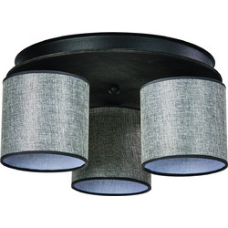 Arkolight Κρεμαστό Φωτιστικό Οροφής Τρίφωτο E27 Γκρι Φ40cm 2420-4/3