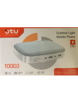 Otu Outdoor Power Bank 10000mAh με 2 Θύρες USB-A White