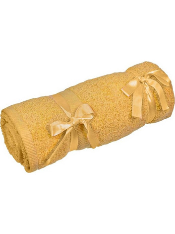 Λαβέτα Πετσέτα Βαμβακερή Μουσταρδί 50x30cm