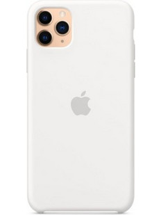 Apple Silicone Case White (iPhone 11 Pro Max)