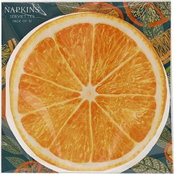 Χαρτοπετσέτες Πολυτελείας Orange Σετ 12τμχ 17cm