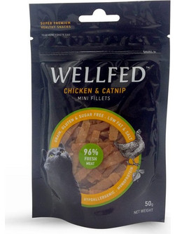 Wellfed Mini Fillets Chicken & Catnip 50gr
