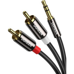 Καλώδιο Ήχου 3.5mm σε 2xRCA M/M UGREEN AV116 10548 2m Μαύρο