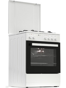 Thermogatz TGS 3501 WH Κουζίνα Ηλεκτρική 56lt με Εστίες Αερίου 60cm