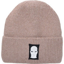 Ghetto Mask Embroidery Logo Warm Winter Beanie | Unisex BROWN