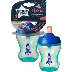 Tommee Tippee Boy Straw Cup Μπλε 230ml