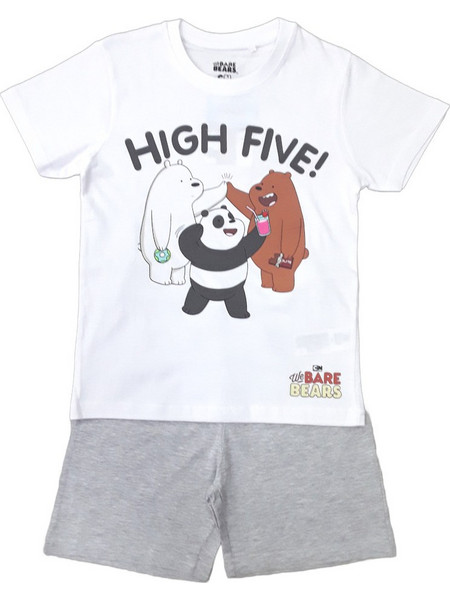 Πιτζάμα Καλοκαιρινή High Five White Grey 8020248