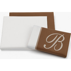 Beboulino Σετ Βρεφικά Σεντόνια Λίκνου 60x100 White/Coffee