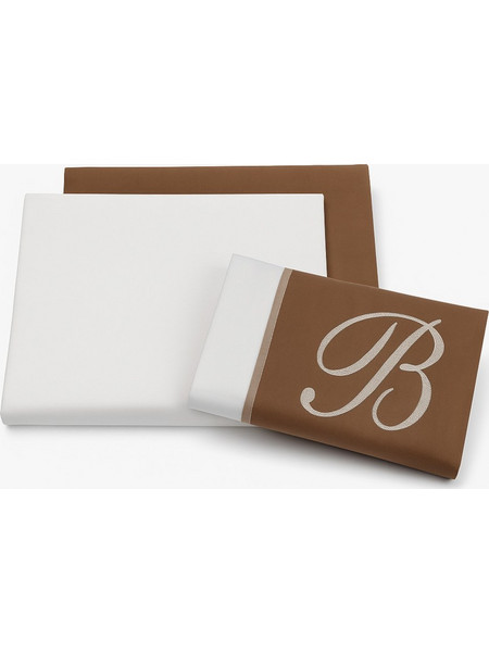 Beboulino Σετ Βρεφικά Σεντόνια Λίκνου 60x100 White/Coffee