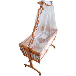 Beboulino Baby Bear Λίκνο με Στρώμα + Προίκα