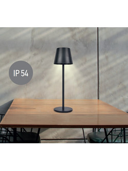 EVIVAK Επαναφορτιζόμενο LED φωτιστικό 3W IP54 RGB+W Μαύρο