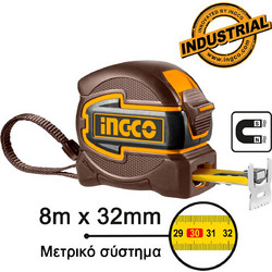 Ingco Μετροταινία Με Μαγνήτη 8m x 32mm HSMT80832M