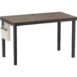Ηλεκτρικό γραφείο με ρυθμιζόμενο ύψος E-desk Quad 150Χ80 cm - Καρυδιά-Μαύρο