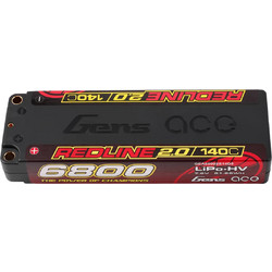 Gens ace Redline 2.0 Series 6800mAh 2S1P 7.6V 140C HardCase HV Lipo Battery Pack with Hardcase 57