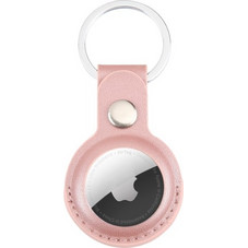 Δερμάτινη Θήκη για AirTag με μπρελόκ Sand Pink
