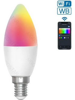 Aigostar WiFi WB Smart LED C37 E14 6.5W 555lm MRE 220716