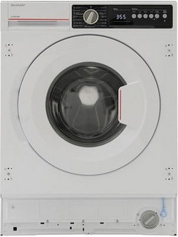 Sharp ES-NIB814BWB Πλυντήριο Ρούχων 8kg 1400 Στροφών