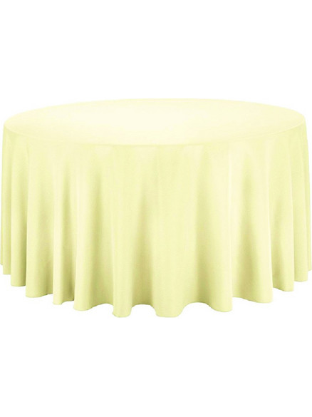 Τραπεζομάντηλο Ροτόντα PLAIN LINE Polyester 100% Ivory Φ300